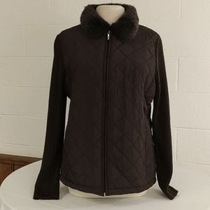Ladies bydesign brown Jacket,Sz XL